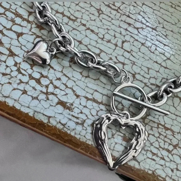 Toggle Hearts  Necklace - Picture 2 of 5
